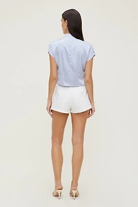 Ella Layered Satin Blouse