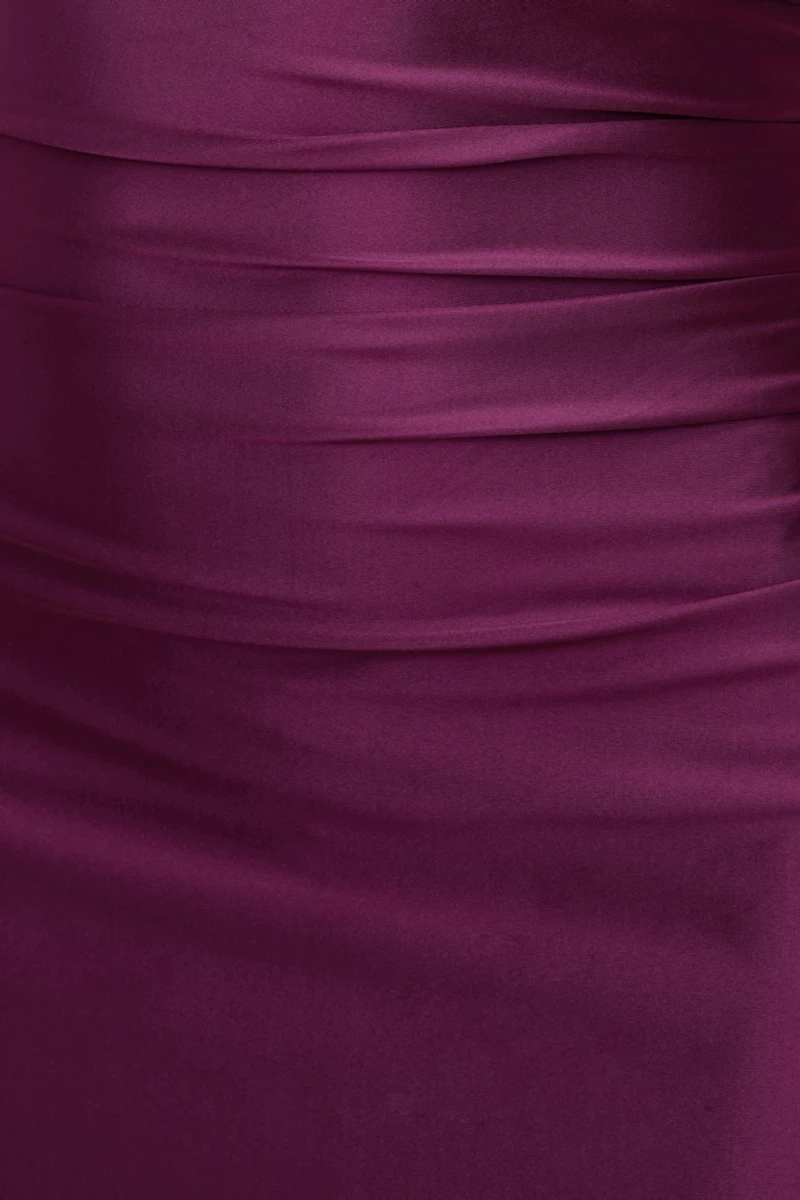 Jayde Stretch Satin Midi Dress