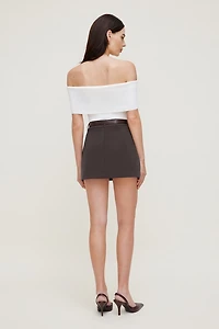 Foldover Off Shoulder Sweater