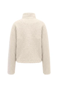 Blouson sherpa à fermeture éclair complète