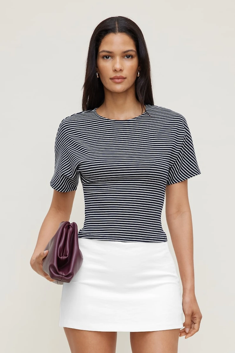 Andrea Striped Cotton T Shirt