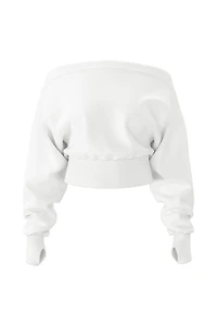 SoftTerry™ Rib Off Shoulder Sweater