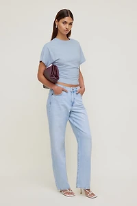 Mika Mid Rise Relaxed Straight Leg Jeans