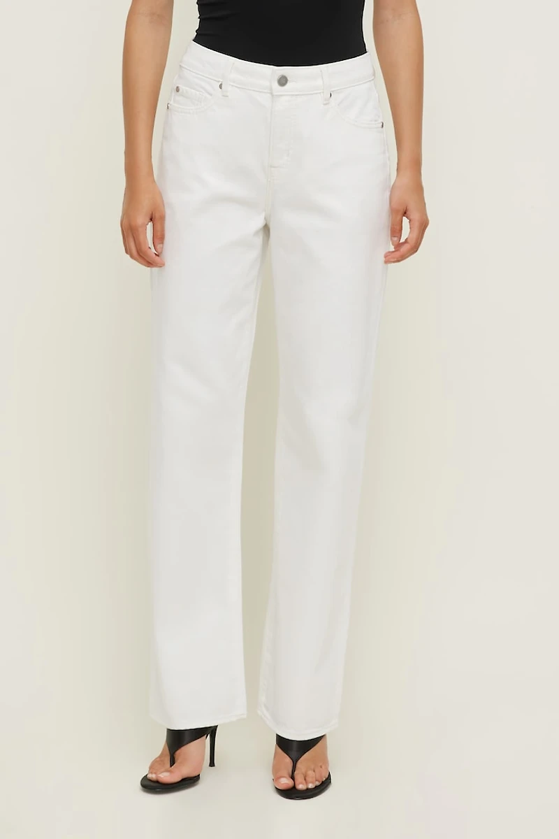 Mika Mid Rise Relaxed Straight Leg Jeans