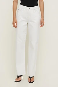 Mika Mid Rise Relaxed Straight Leg Jeans
