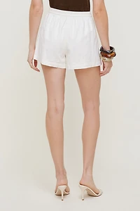 Linen High Rise Shorts