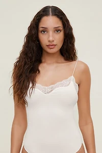 Sculpt Lace Trim Bodysuit