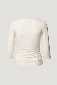 Morgan Plunge 3/4 Sleeve Top