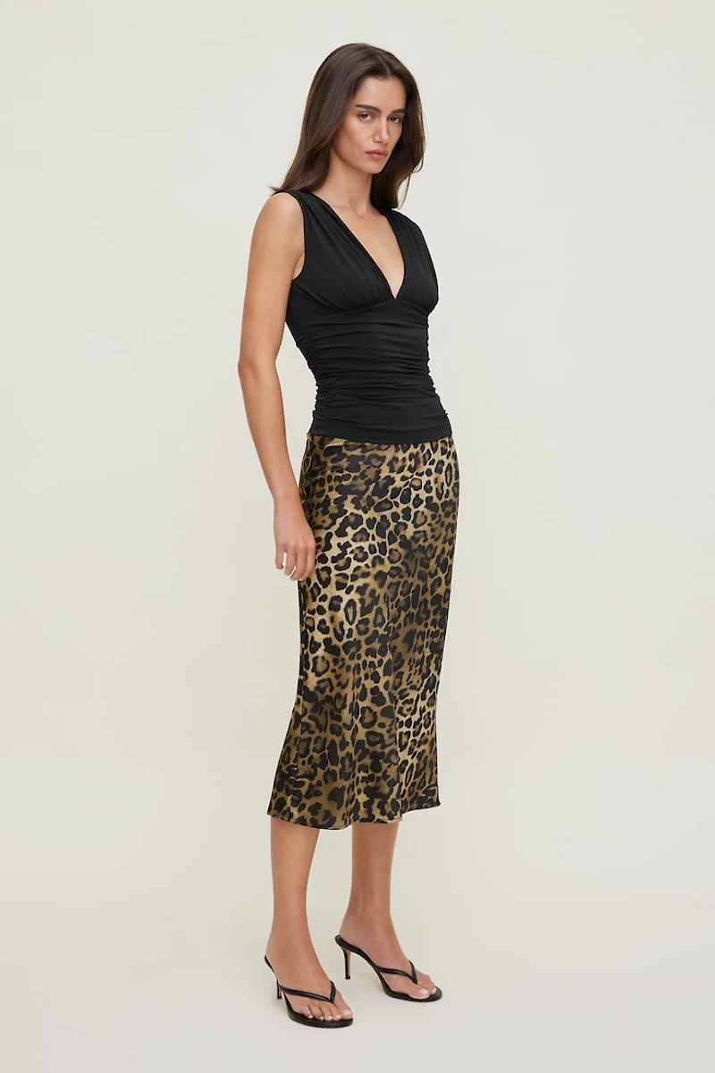 Camisole sculptante à col plongeant