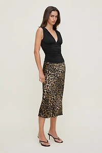 Camisole sculptante à col plongeant