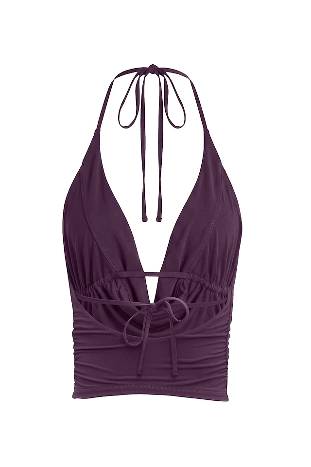 Cowl Neck Halter Top