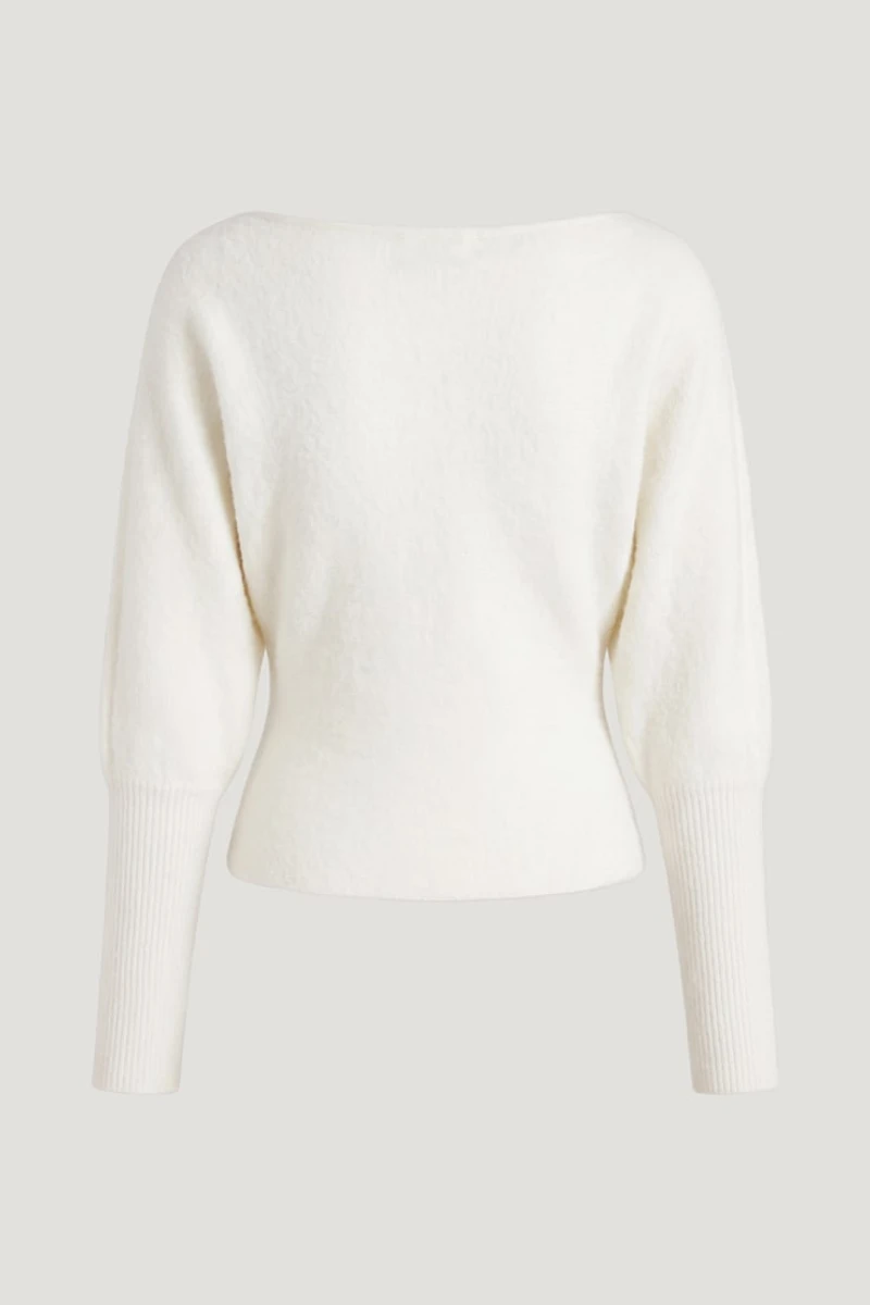 Cinched Boat Neck Sweater