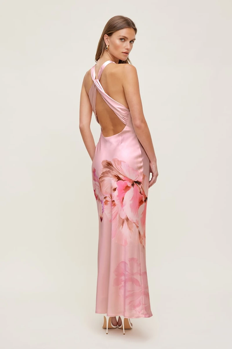 Andy Satin Maxi Dress