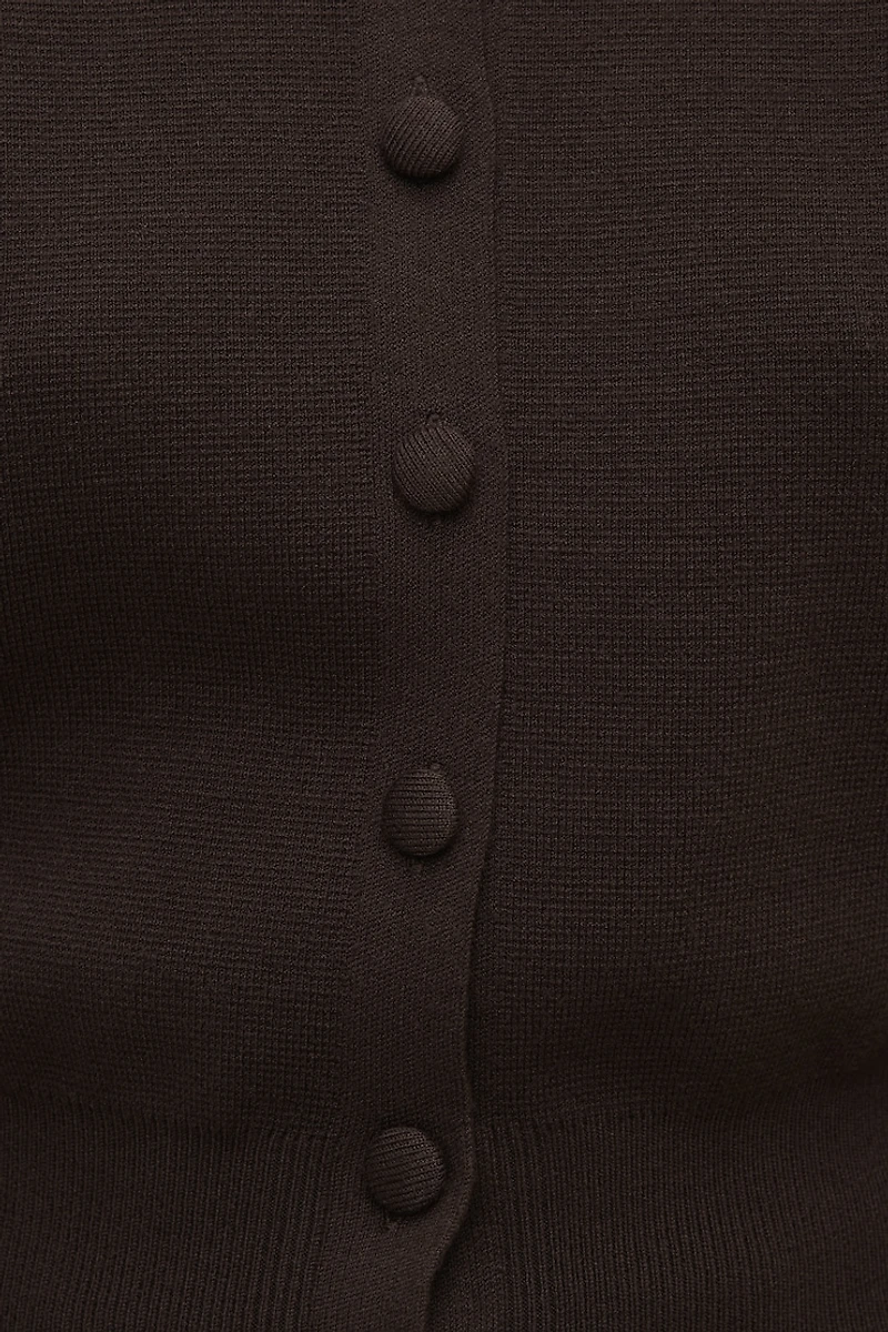 Cardigan à manches bouffantes