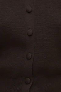 Cardigan à manches bouffantes