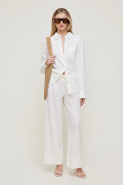 Leo Linen Wide Leg Pants