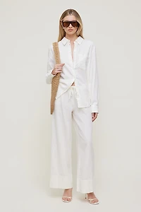 Leo Linen Wide Leg Pants