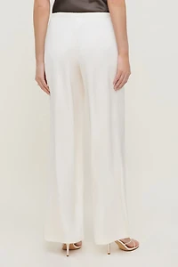 Pantalon en satin à jambe large Leo