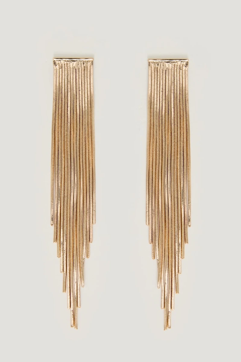 Boucles d’oreilles en chaîne à franges
