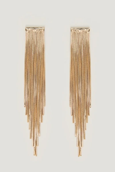 Boucles d’oreilles en chaîne à franges