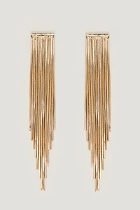 Boucles d’oreilles en chaîne à franges
