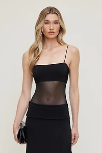Bandeau Sheer Mesh Bodysuit