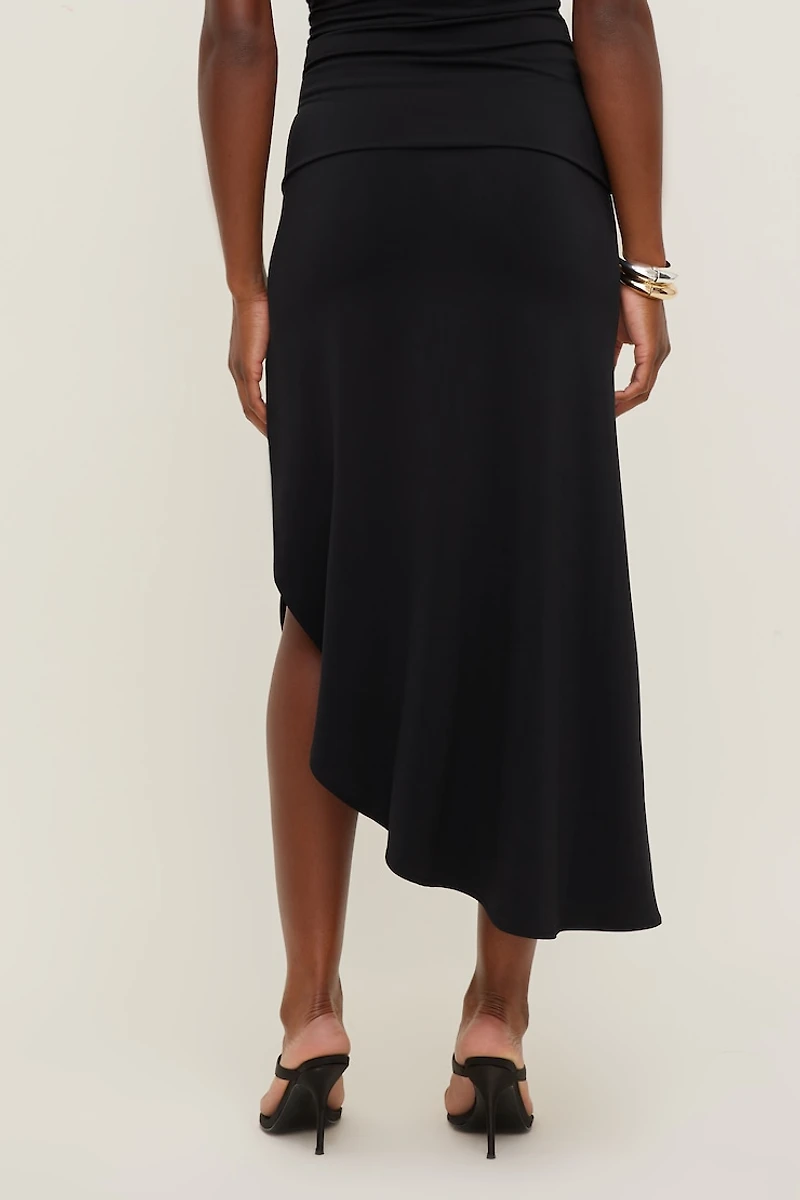 Sculpt Slit Midi Skirt