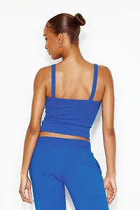 Open Neck Ribbed Cami Top