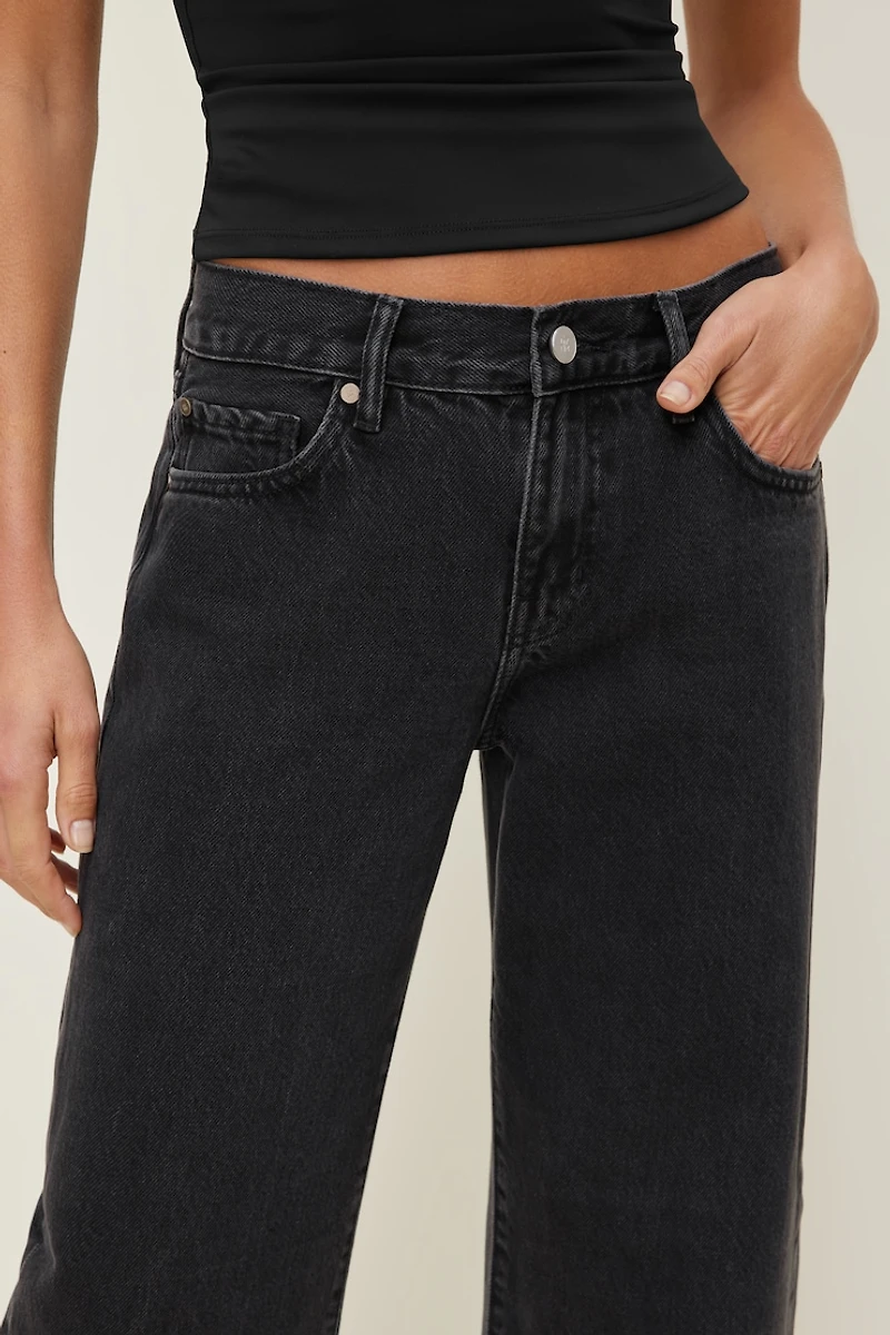 Jules Relaxed Low Rise Straight Leg Jeans