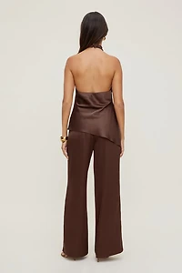 Leo Satin Wide Leg Pants