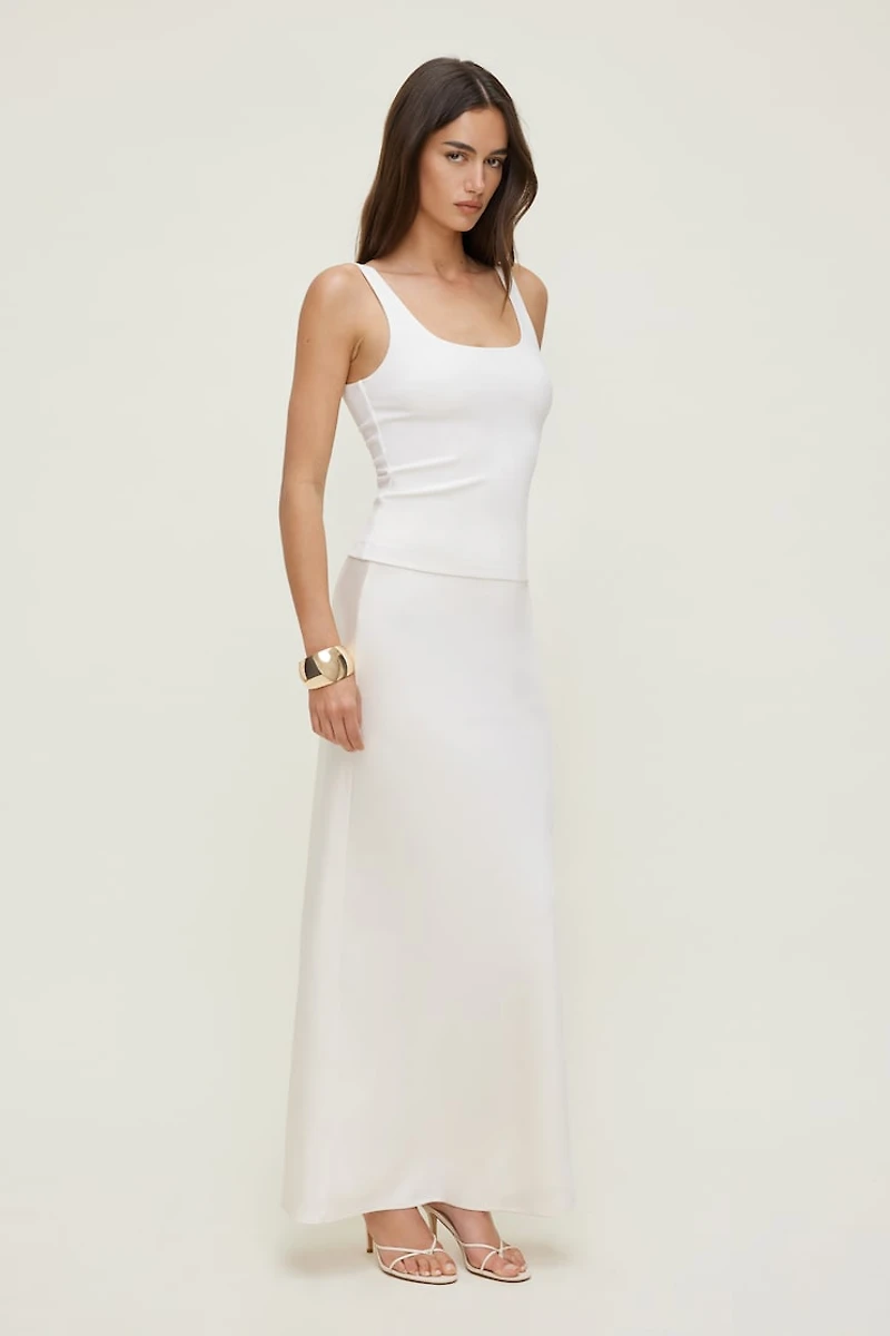Jupe maxi en satin