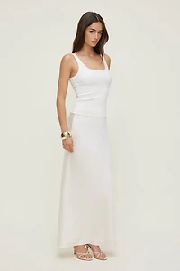 Jupe maxi en satin