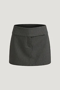 Wide Waistband Mini Skort
