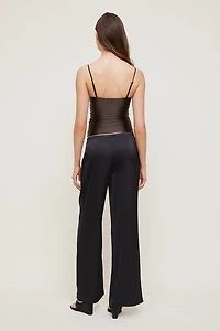 Haut en satin extensible Monet