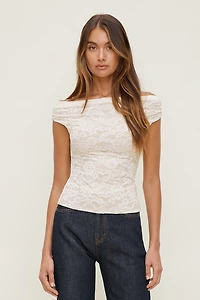 Off Shoulder Lace Top