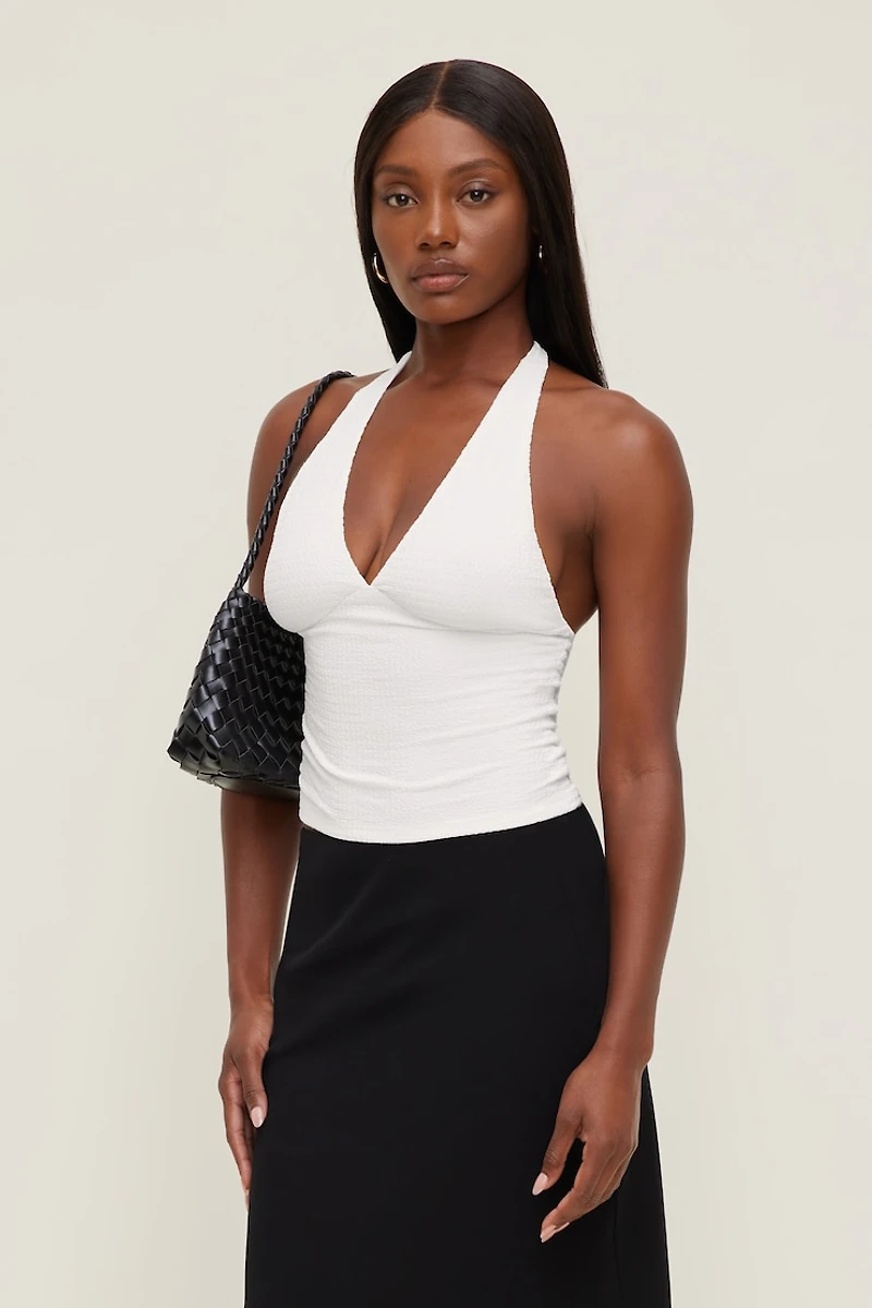 V Neck Halter Top