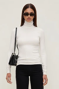 Fitted Turtleneck Top
