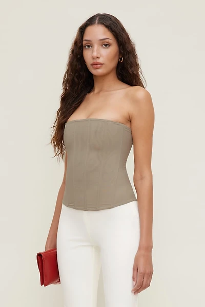 Mesh Corset Top