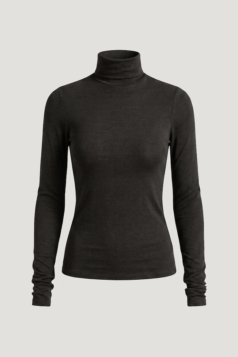Fitted Turtleneck Top