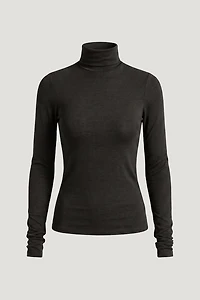 Fitted Turtleneck Top