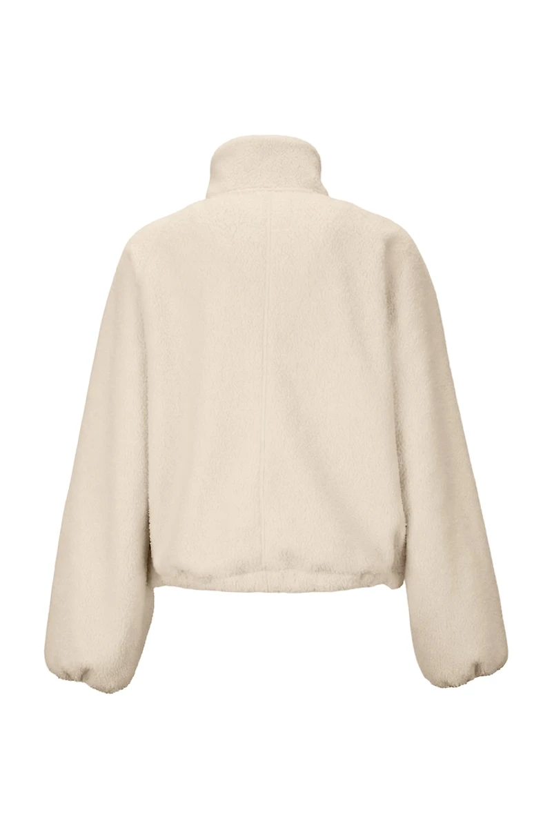 Sherpa Mixed Media Half Zip Jacket
