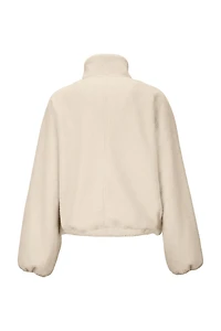 Sherpa Mixed Media Half Zip Jacket