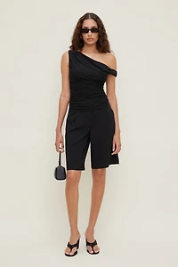 Off Shoulder Mesh Top