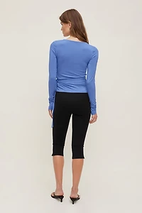 Wrap Long Sleeve Top