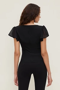 Flutter Sleeve Blouse