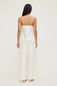 Camisole Madi en satin et dentelle