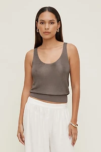 High Shine Sweater Tank Top