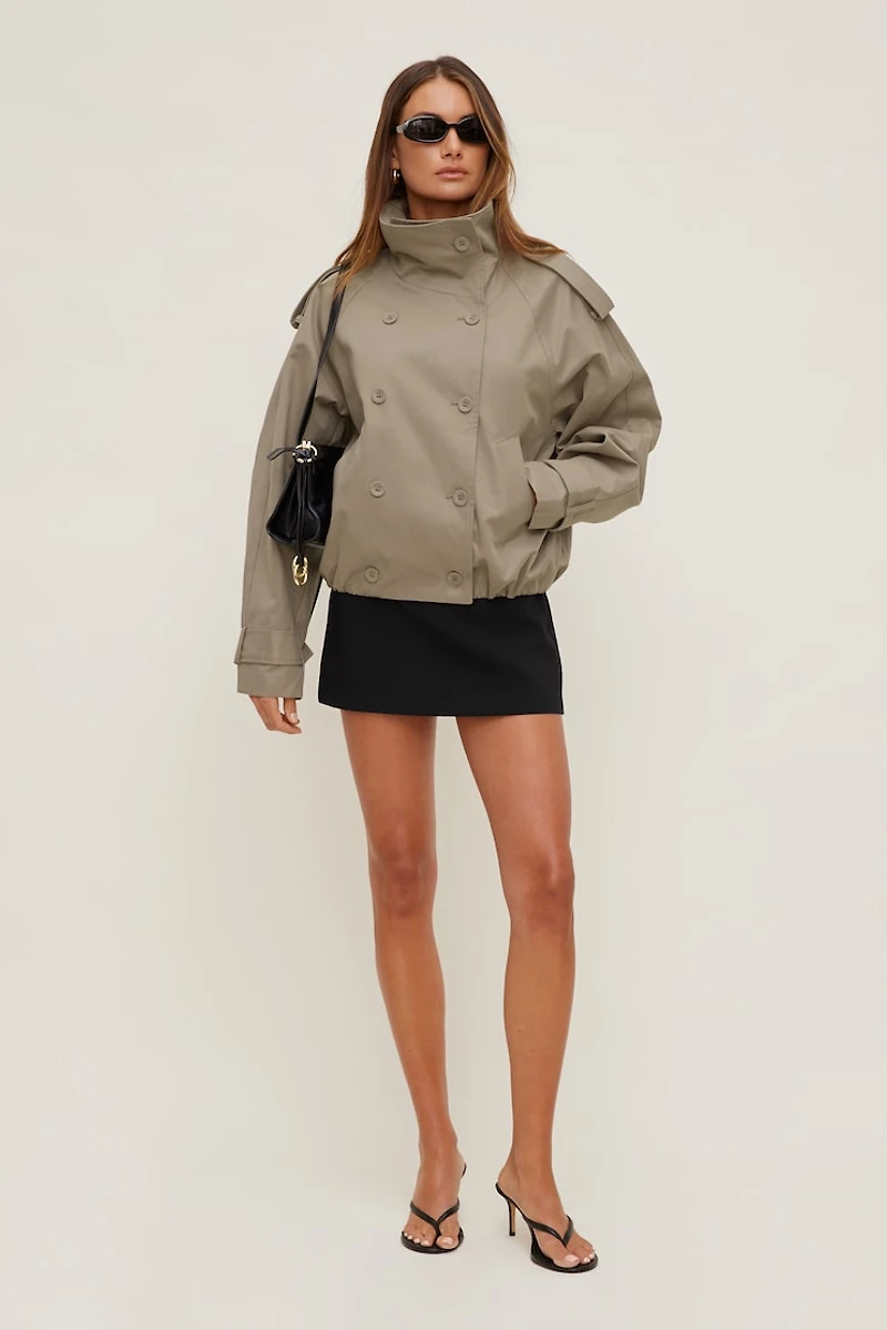 Siena Trench Bomber Jacket