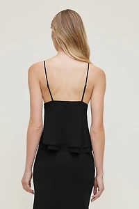 Plunge Babydoll Tank Top