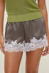 Lace Satin Shorts